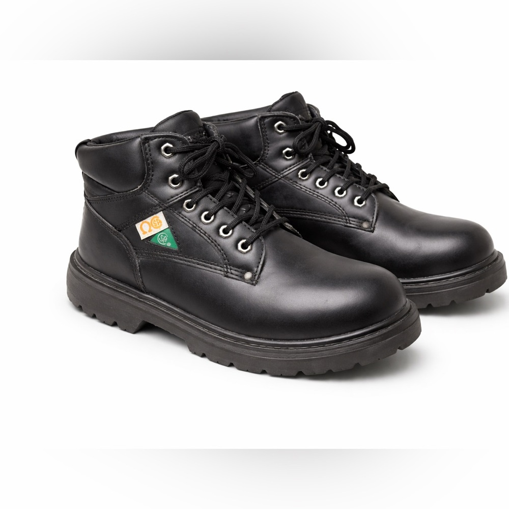 Altra Industrial Men's Black Construction Metal toes Leather Boots